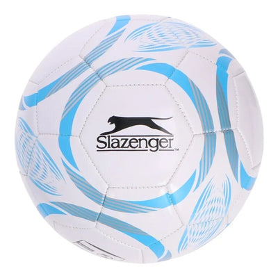 Slazenger – 32 plokščių treniruočių futbolo kamuolys, 5 dydis (baltas/mėlynas)