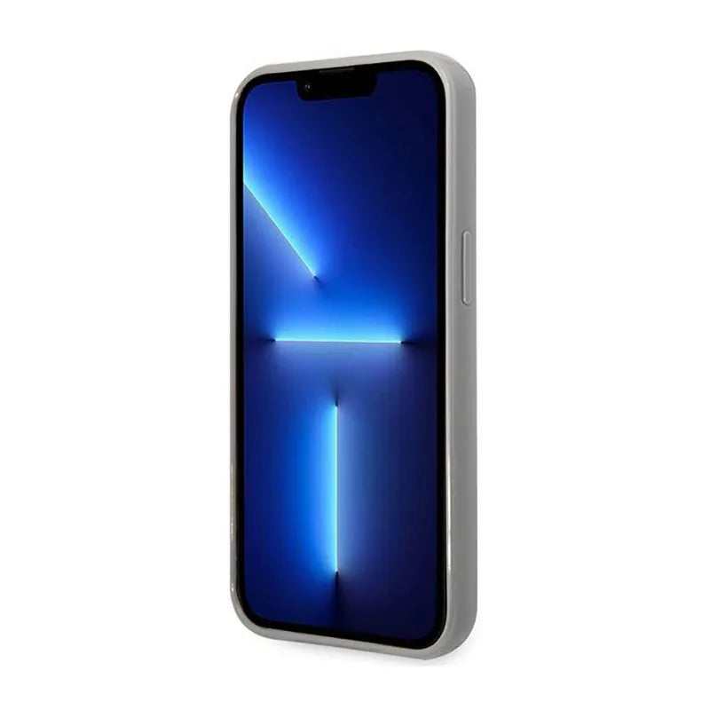 Karl Lagerfeld Monogram Iridescent - Dėklas, skirtas iPhone 14 Pro (sidabrinis)