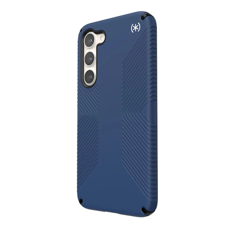 Speck Presidio2 Grip – neslystantis dėklas, skirtas Samsung Galaxy S23+ (pakrantės mėlyna/juoda)