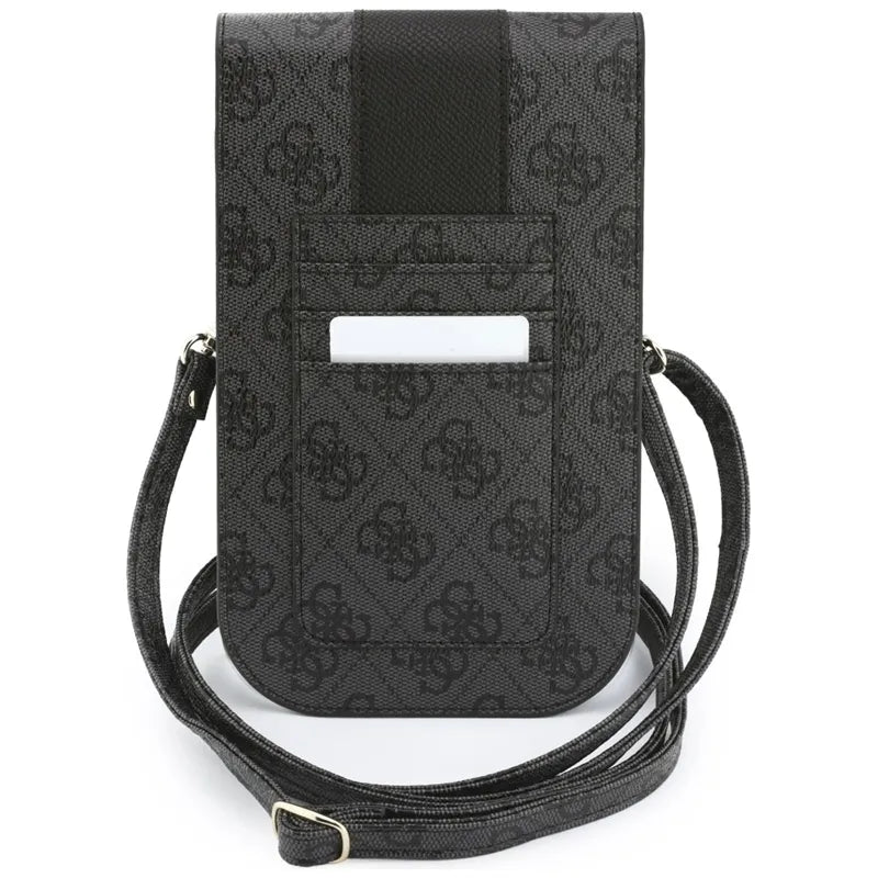 Guess 4G & Classic Logos Stripe Strap – telefono krepšys (juodas)