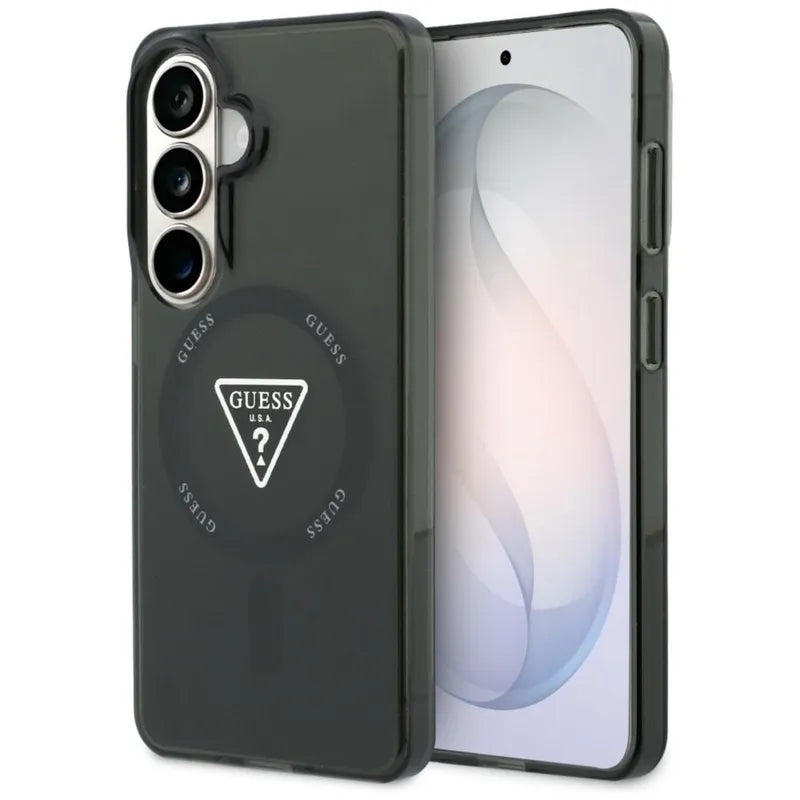 Guess IML Gradient Triangle MagSafe - Samsung Galaxy S26 dėklas (juodas)