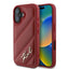 Karl Lagerfeld Quilted Signature - dėklas, skirtas iPhone 16 (raudonas)