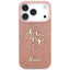 Guess Fixed Glitter Big 4G - Dėklas iPhone 17 Pro (rožinis)