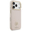 Guess Grained Strass Logo MagSafe – dėklas iPhone 17 Pro (rožinis)