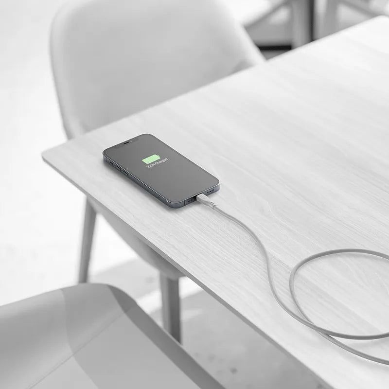 Cellularline Soft Cable – USB-C į Lightning laidas, MFi sertifikuotas, 1,2 m (pilkas)