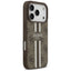 Guess 4G Printed Stripes MagSafe – Dėklas iPhone 17 Pro (rudas)