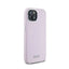 DKNY Liquid Silicone Small Metal Logo MagSafe – dėklas iPhone 15 Plus / 14 Plus (rožinis)