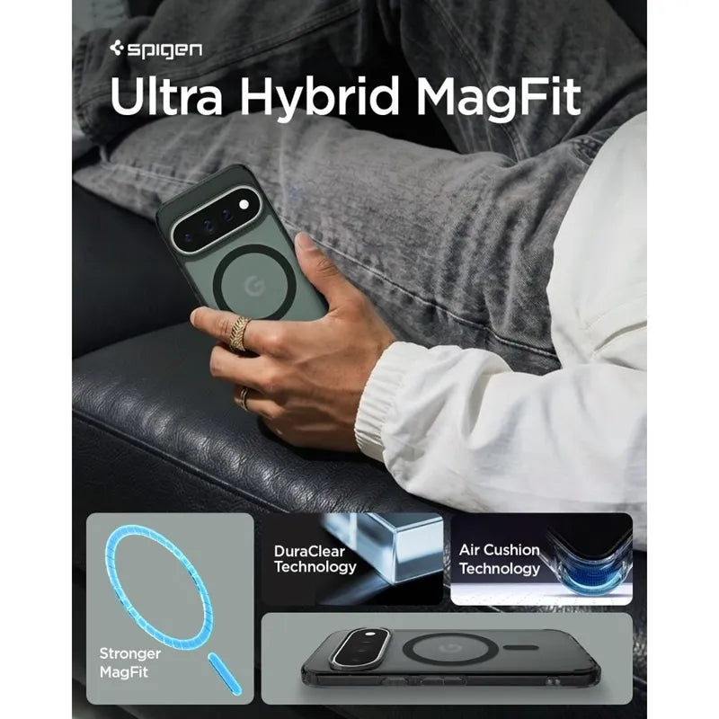Spigen Ultra Hybrid Mag MagSafe - Dėklas Google Pixel 11 Pro (šerkšno juoda)