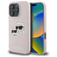 Karl Lagerfeld Silicone Double Heads Print MagSafe - dėklas iPhone 16 Pro Max (rožinis)