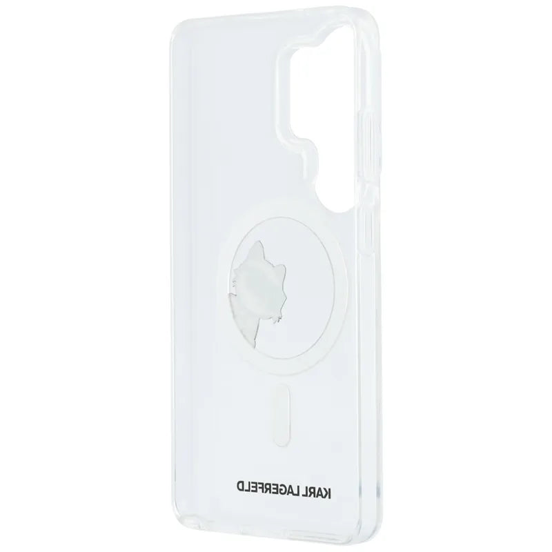 Karl Lagerfeld IML Peekaboo Choupette MagSafe – Samsung Galaxy S26 Ultra dėklas (skaidrus)