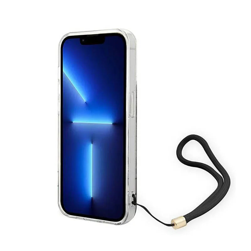 Guess 4G Print Cord - Dėklas iPhone 14 Pro (Rudas)