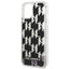 Karl Lagerfeld Monogram Liquid Glitter – dėklas, skirtas iPhone 14 (juodas)