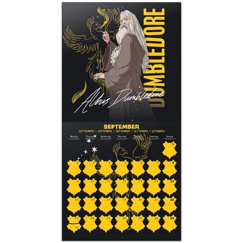 Harry Potter – sieninis kalendorius 2024 m. (30 x 30 cm)