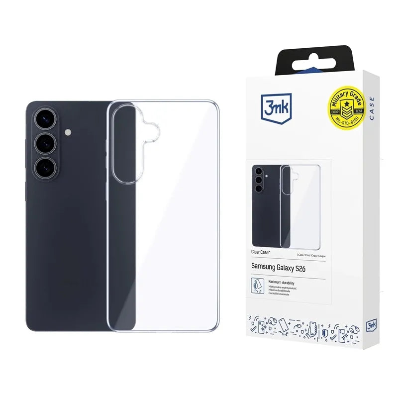 3MK Clear Case – dėklas Samsung Galaxy S26 (skaidrus)