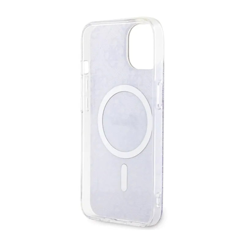 Guess 4G MagSafe – dėklas iPhone 14 (purpurinis)