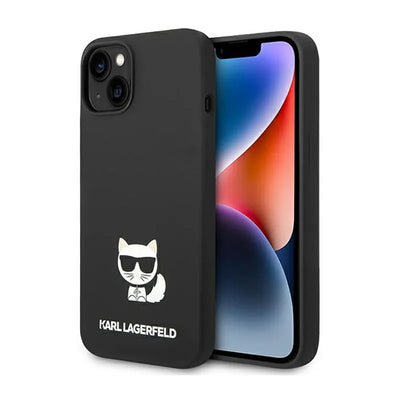 Karl Lagerfeld Choupette Body – dėklas Apple iPhone 14 Plus (juodas)