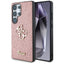 „Guess Fixed Glitter Big 4G Metal Logo“ – dėklas „Samsung Galaxy S25 Ultra“ (rožinis)