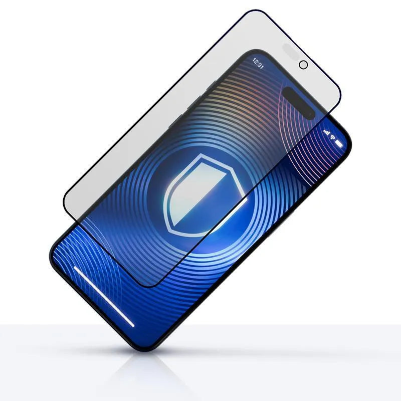 3mk HardGlass Matt Max Privacy – Matinis grūdintas stiklas su privatumo filtru, skirtas iPhone 16 Pro