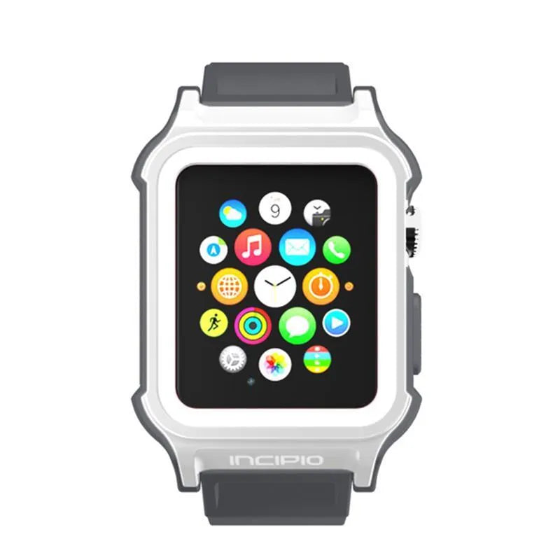 „Incipio Octane“ dirželis – šarvuotas dirželis, skirtas „Apple Watch“ 38/40/41 mm (balta / pilka)