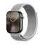 Crong Nylon – sportinė apyrankė, skirta Apple Watch 44/45/46/49 mm (sidabrinė pilka)