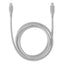 Cellularline Soft Cable – USB-C į Lightning laidas, MFi sertifikuotas, 1,2 m (pilkas)