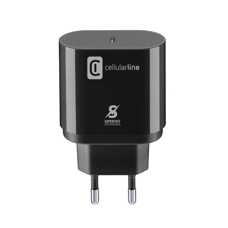 Cellularline – USB-C Super Fast 25 W įkroviklis (skirtas Samsung) (juodas)
