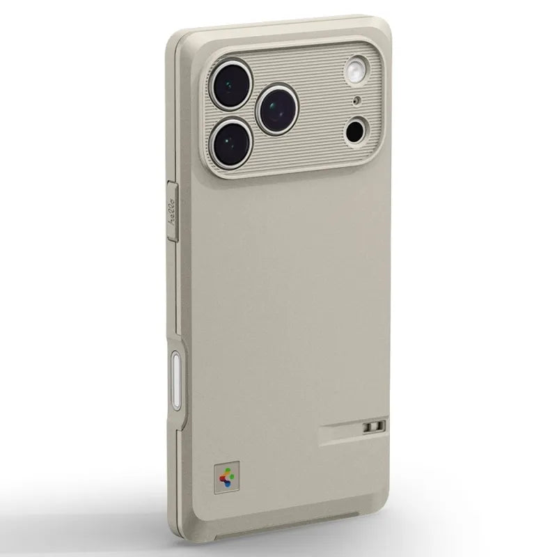 Spigen Classic LS MagSafe – iPhone 17 Pro Max dėklas (smėlio spalvos)