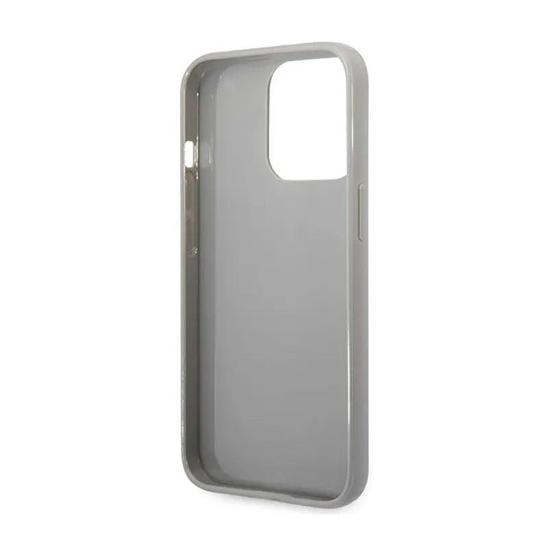 Karl Lagerfeld Monogram Iridescent - Dėklas, skirtas iPhone 14 Pro (sidabrinis)