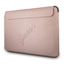 Guess Saffiano Script kompiuterio dėklas - 13 colių nešiojamojo kompiuterio dėklas (rožinis)