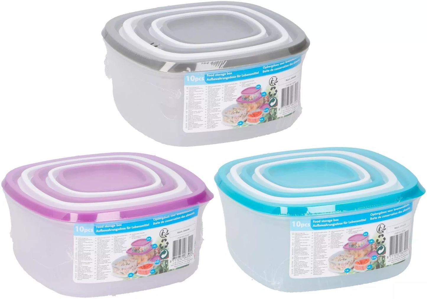 Maisto laikymo dėžučių rinkinys, 200–1800 ml, 5 vnt. 871125206390