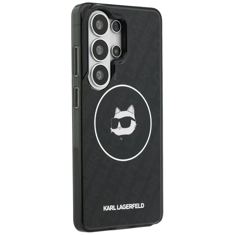 Karl Lagerfeld IML Repeated Choupette MagSafe – Samsung Galaxy S26 Ultra dėklas (juodas)