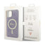 Guess 4G MagSafe – dėklas iPhone 14 (purpurinis)