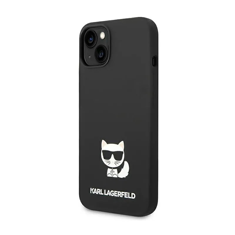 Karl Lagerfeld Choupette Body – dėklas Apple iPhone 14 Plus (juodas)