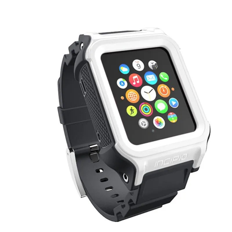 „Incipio Octane“ dirželis – šarvuotas dirželis, skirtas „Apple Watch“ 38/40/41 mm (balta / pilka)