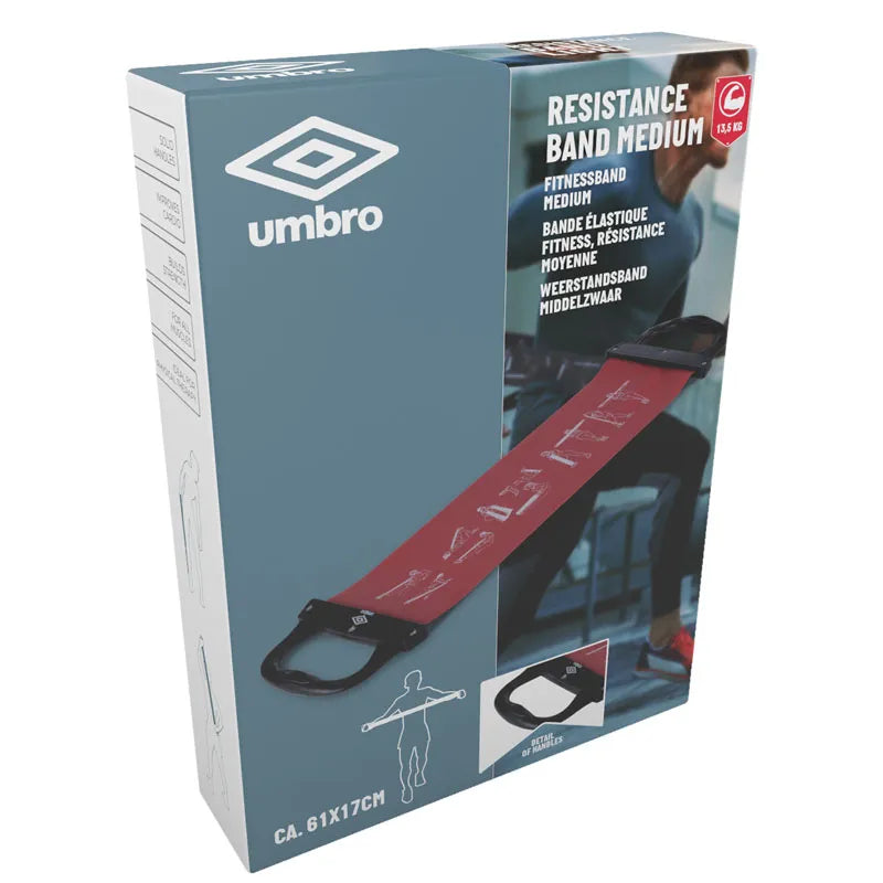 „Umbro“ – vidutinio stiprumo sportinė pasipriešinimo guma (raudona)