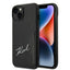 Karl Lagerfeld Signature Logo Cardslot – dėklas iPhone 14 Plus telefonui (juodas)