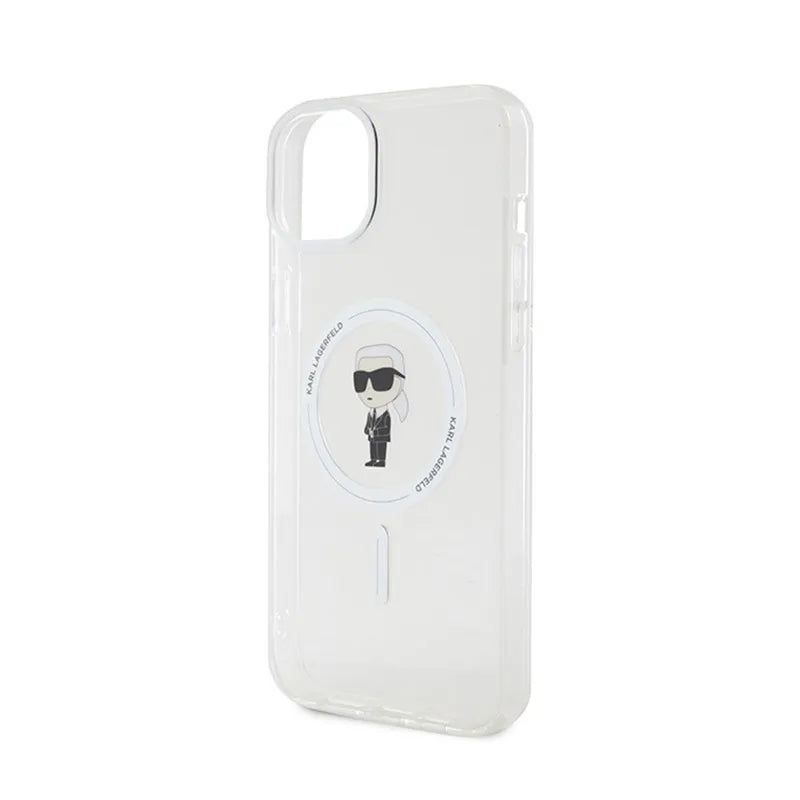 Karl Lagerfeld IML Ikonik MagSafe - Dėklas iPhone 15 Plus (skaidrus)