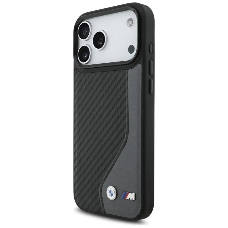 BMW M Carbon Logo MagSafe dėklas iPhone 17 Pro Max (antracito spalvos)