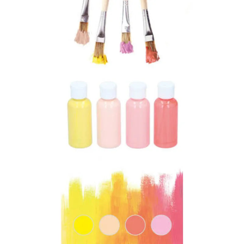 Artico – Akrilinių pastelinių dažų rinkinys 80 ml 4 spalvos (1 rinkinys)