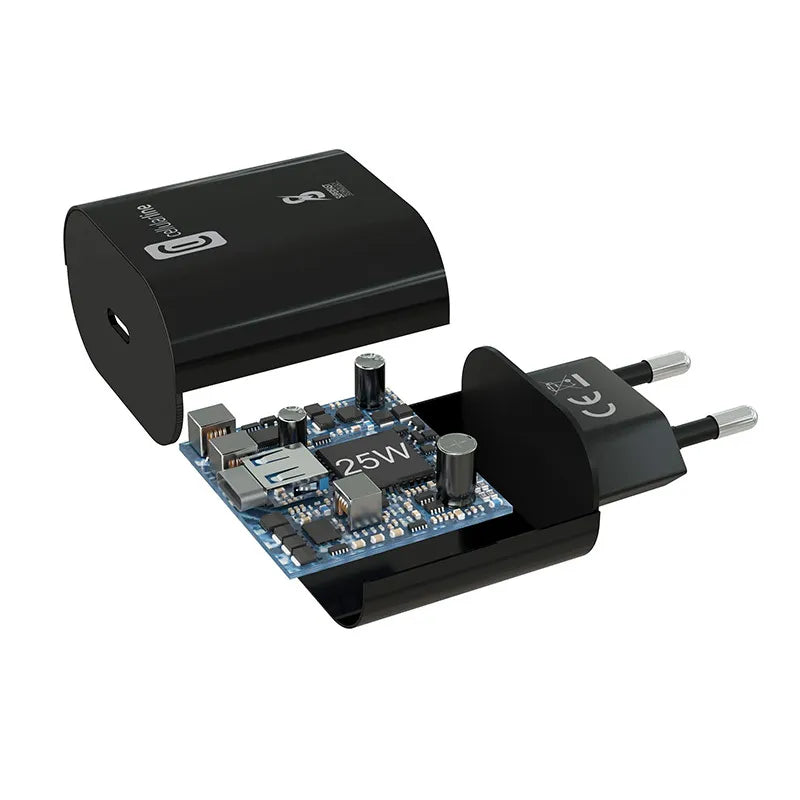 Cellularline – USB-C Super Fast 25 W įkroviklis (skirtas Samsung) (juodas)