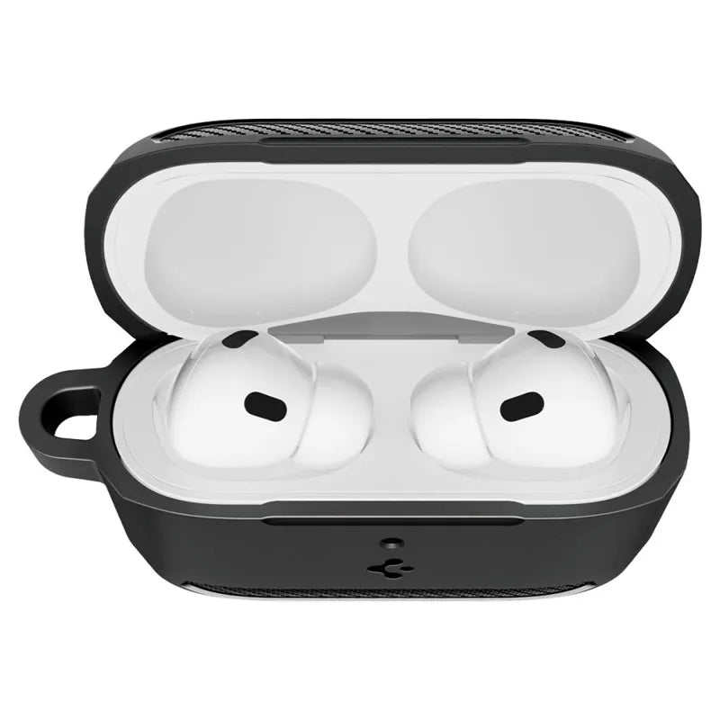 Spigen Rugged Armor – dėklas Apple AirPods Pro 3 (matinis juodas)