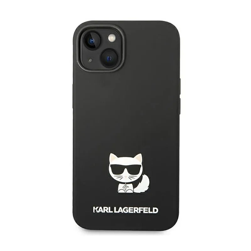 Karl Lagerfeld Choupette Body – dėklas Apple iPhone 14 Plus (juodas)