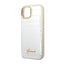 Guess Croco Collection – dėklas iPhone 14 Plus (sidabrinis)