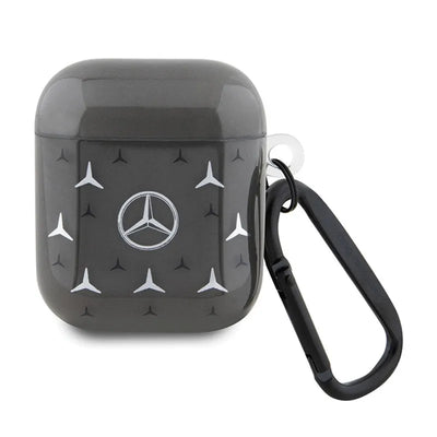 Mercedes Large Star Pattern – dėklas AirPods 1/2 gen ausinėms (juodas)