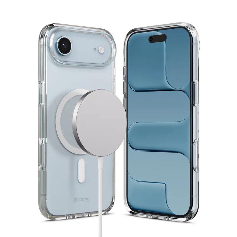 Crong Clear MAG Cover – MagSafe dėklas, skirtas iPhone Air (skaidrus)