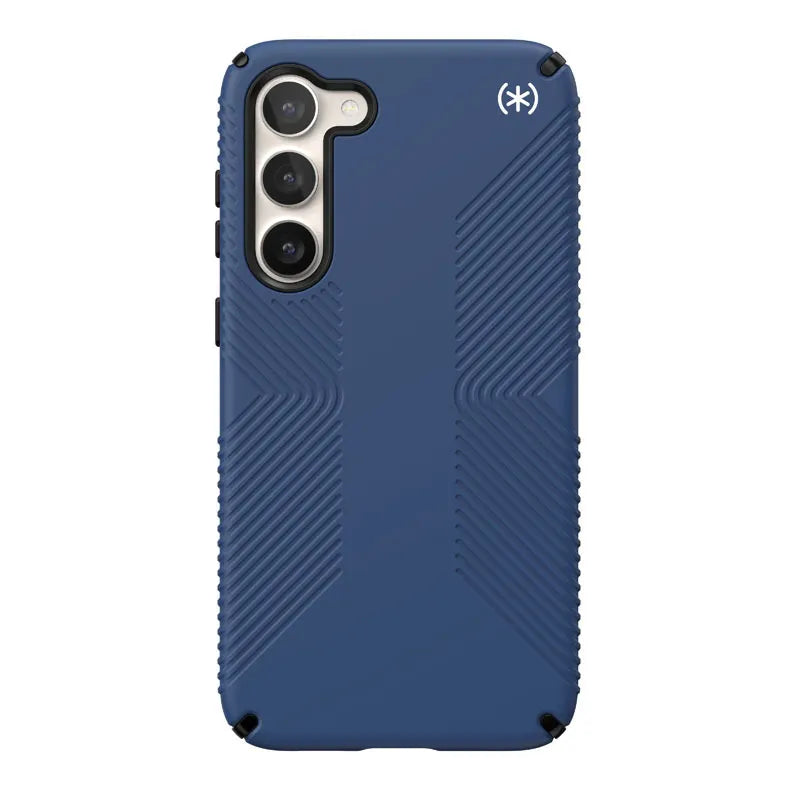 Speck Presidio2 Grip – neslystantis dėklas, skirtas Samsung Galaxy S23+ (pakrantės mėlyna/juoda)