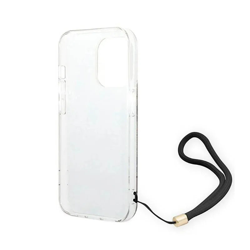 Guess 4G Print Cord - Dėklas iPhone 14 Pro (Rudas)