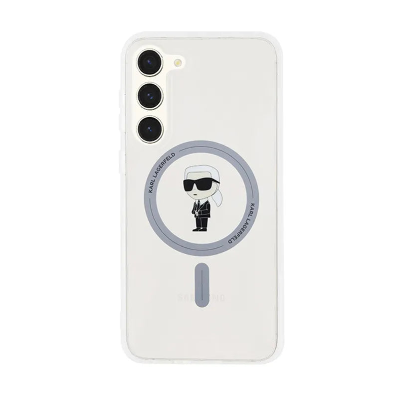 Karl Lagerfeld IML Ikonik MagSafe – dėklas Samsung Galaxy S24+ (skaidrus)