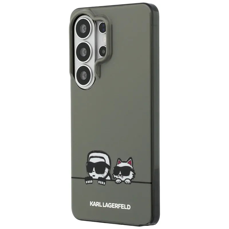 Karl Lagerfeld IML Peekaboo Karl & Choupette MagSafe – dėklas Samsung Galaxy S26 Ultra (juodas)