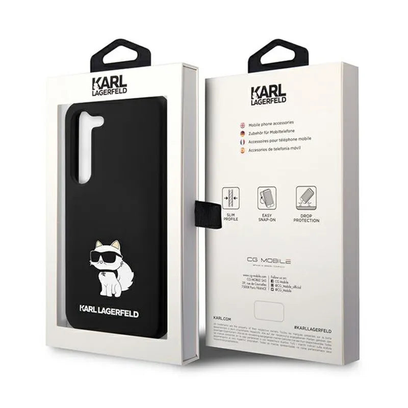 Karl Lagerfeld Silicone Choupette – Samsung Galaxy S24 dėklas (juodas)